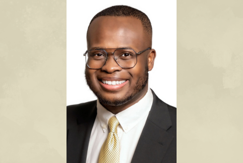 black man in suit