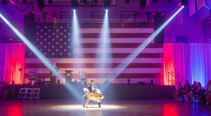 two people ballroom dancing