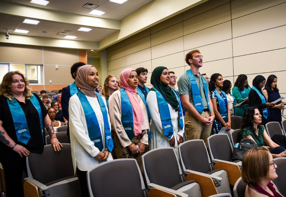 students graduating