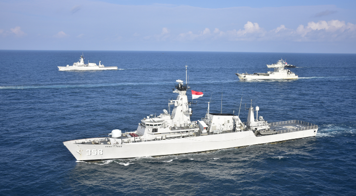 a navy ship