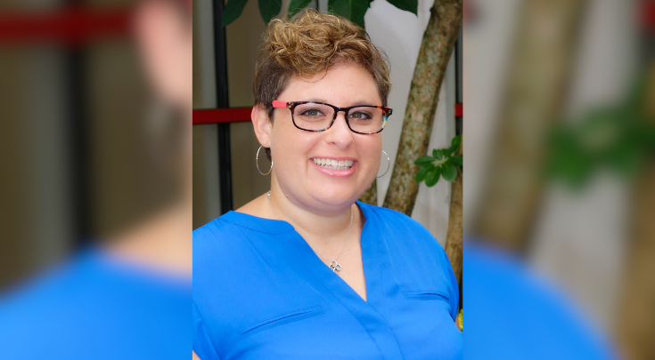 Dr. Alison Oberne smiling at the camera.