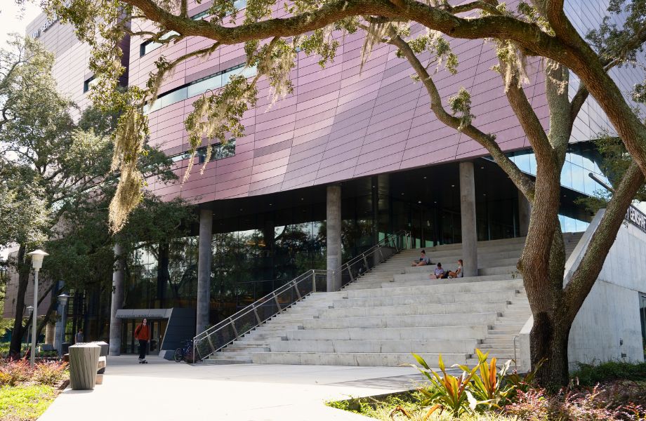 amphitheater steps of Honors building