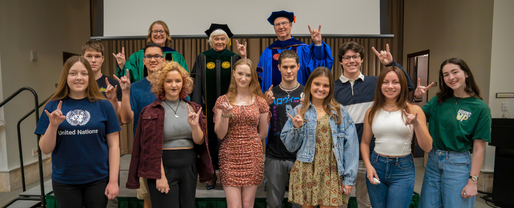 The Sarasota-Manatee Honors class of 2027 smiles alongside their passionate staff and faculty.