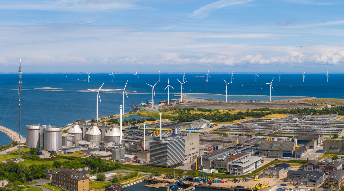 Windmills on the coast of Copenhagen
