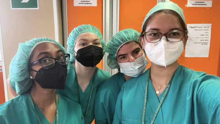 Judy Genshaft Honors College students participate in a clinical observation in Florence