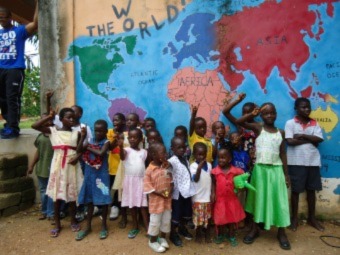 Children at the Childrens Welfare Home in Bajwase, Ghana.