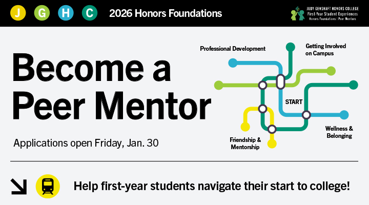 Become a Peer Mentor graphic