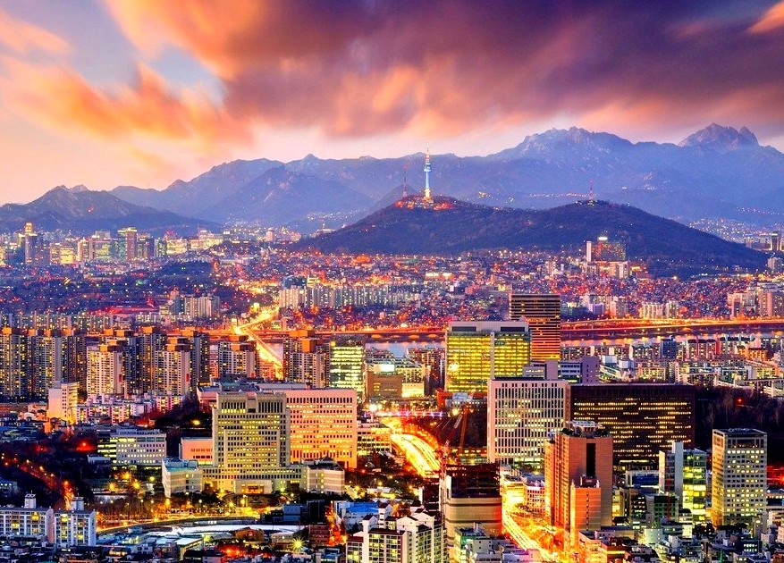 Night skyline of Seoul, South Korea