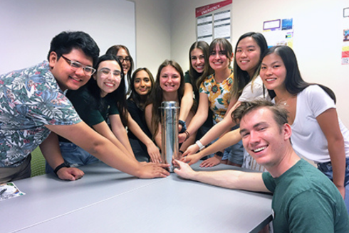 Judy Genshaft Honors College students in the Exploring Behind the Veil: The New Honors Building class