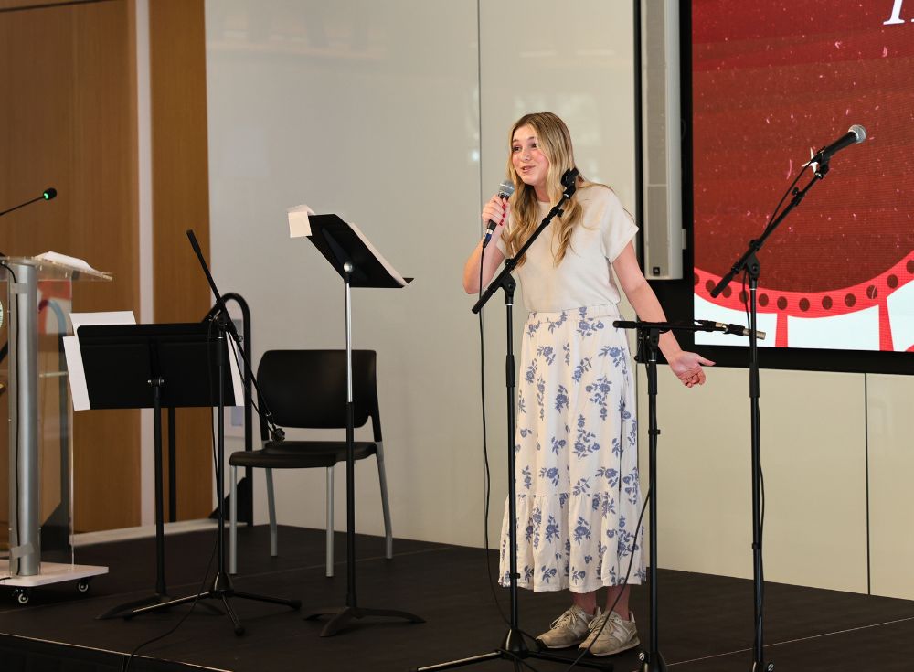 Hannah Tibbetts, singing "Enough For You" by Olivia Rodrigo