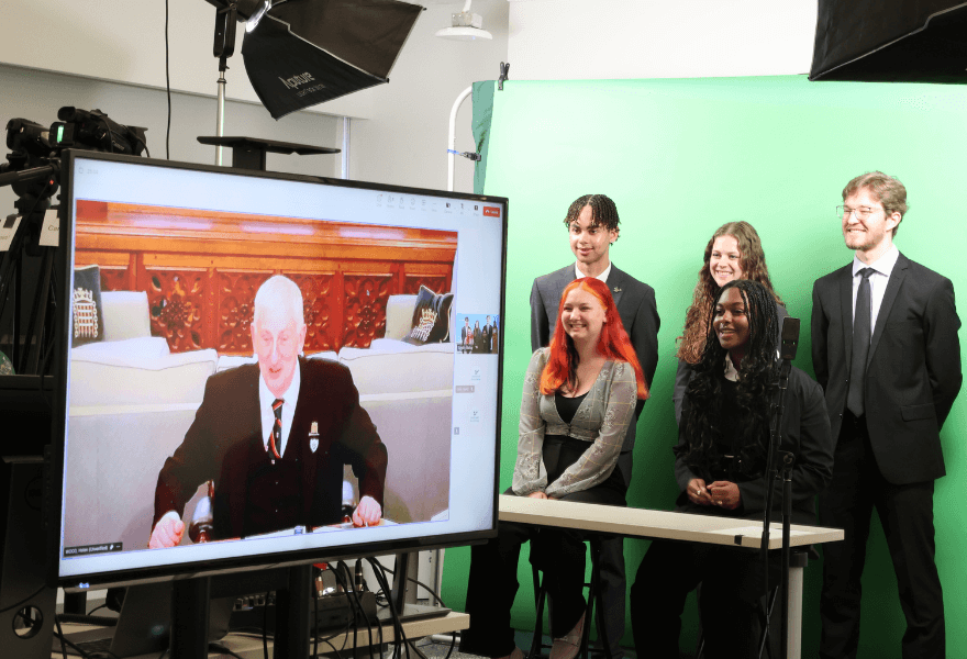5 Honors students speak virtually with Sir Lindsay Hoyle