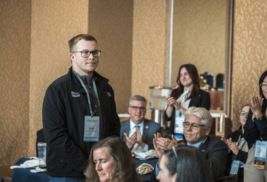 Mykyta Nechaiev applauded