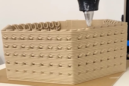 3D-printing of oyster brick
