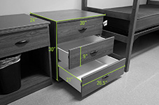 Poplar Dresser Measurements