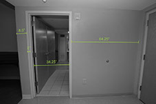 Maple Bathroom Doorway Measurements