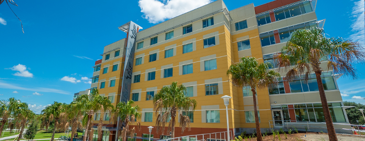 Endeavor Hall Exterior wide angle