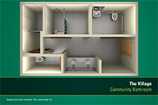 Villge Community Bathroom - Render