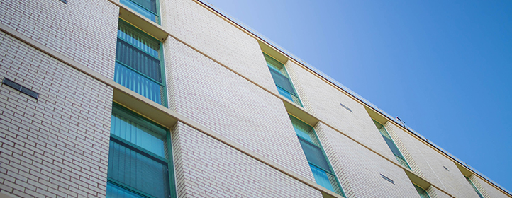 Castor Hall Exterior from a low angle