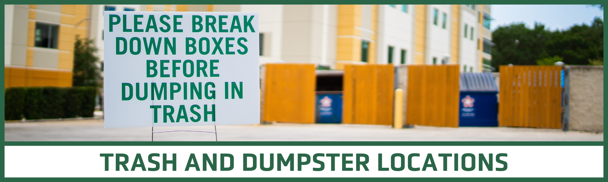 Trash and Dumpsters