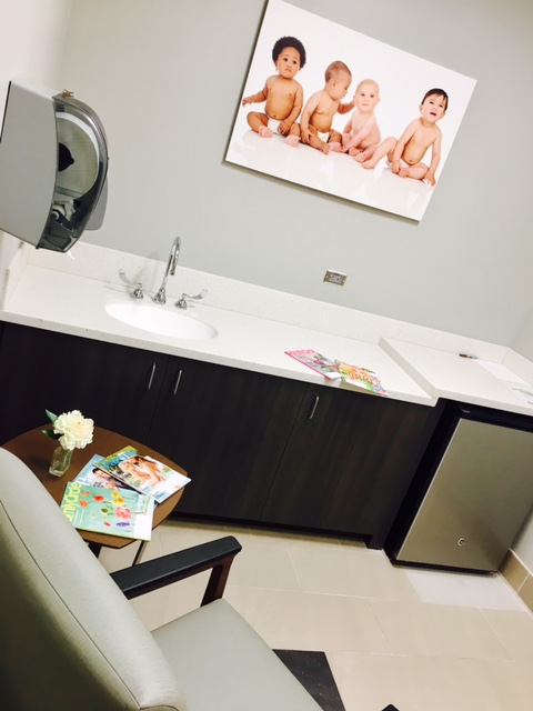 lactation room with chair