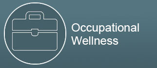 Occupational Wellness text with briefcase image
