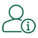 person with info icon