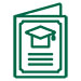booklet with grad hat
