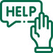 help sign with hand
