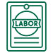poster that says labor