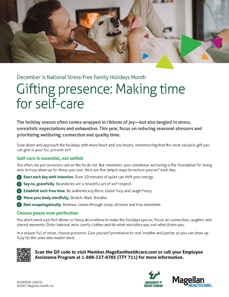 Making time for self-care PDF version is available below