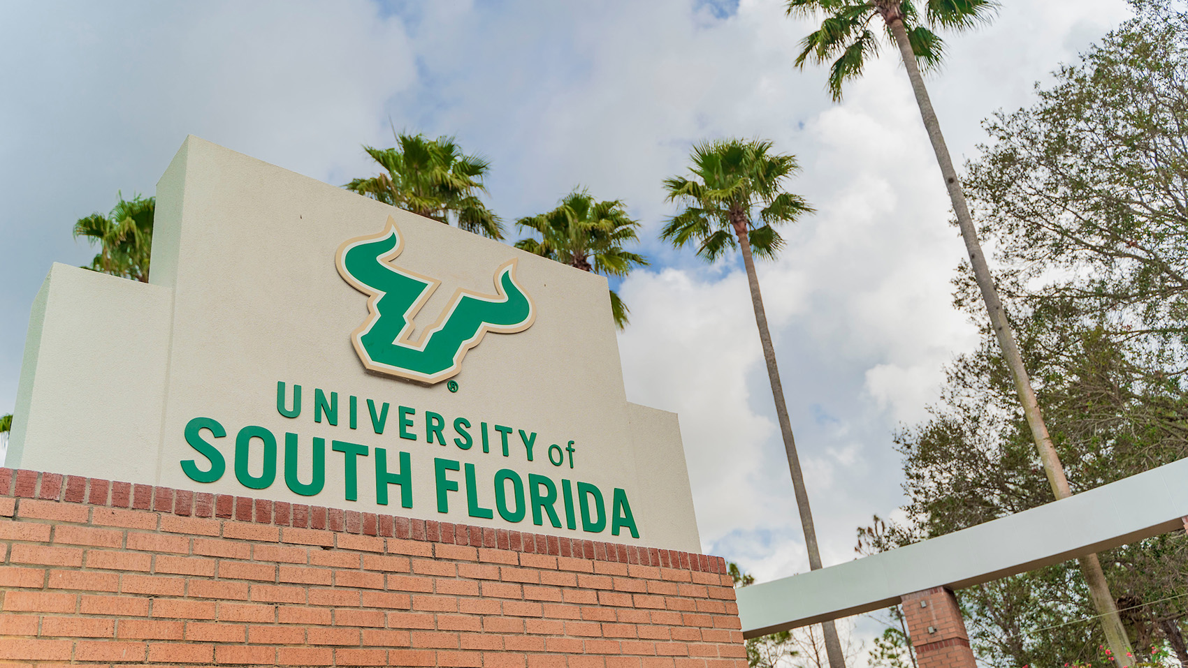 USF signage with logo.