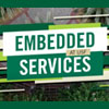 Embedded Services on campus background
