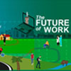The Future of Work words over landscape