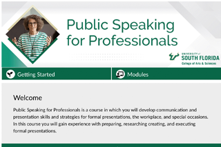 public speaking course banner