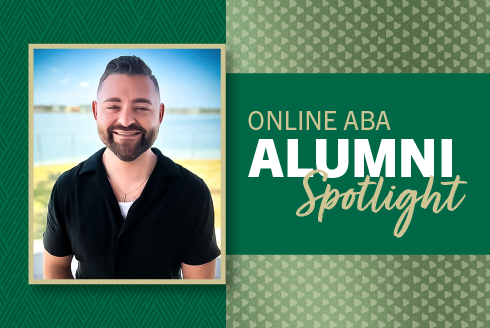 Online aba alumni spotlight headshot of Kevin