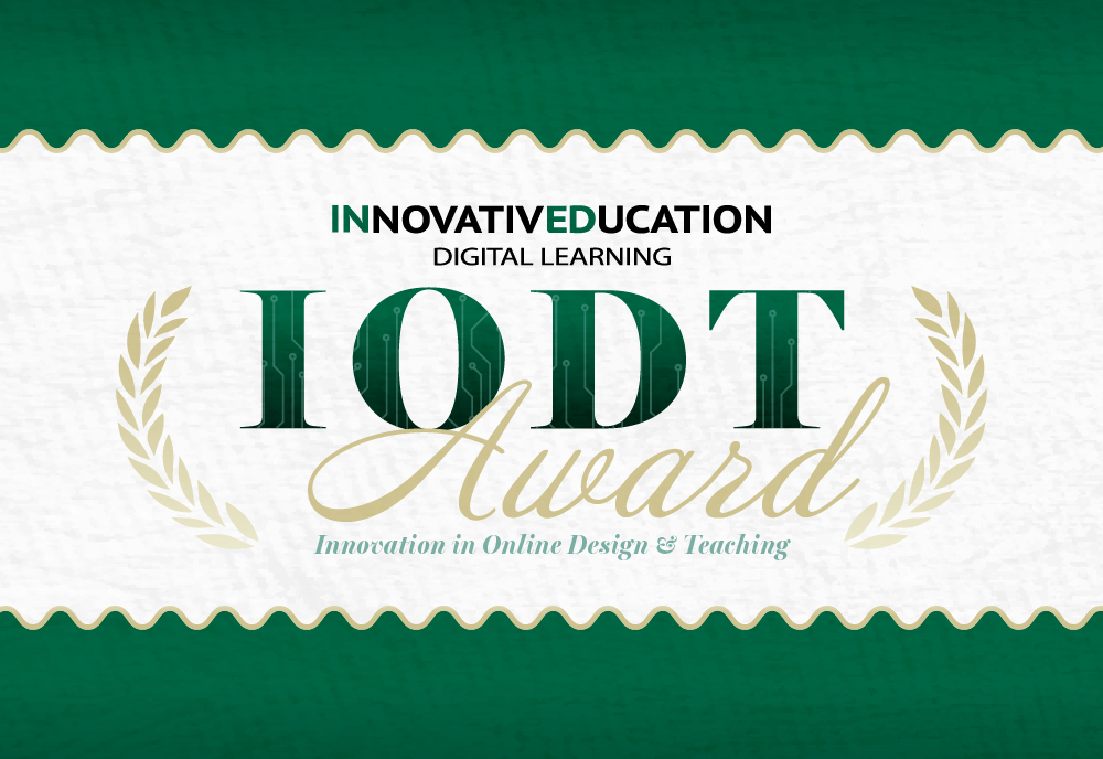 Innovation in online design and teaching award logo