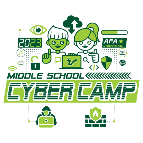 usf middle school cyber camp logo