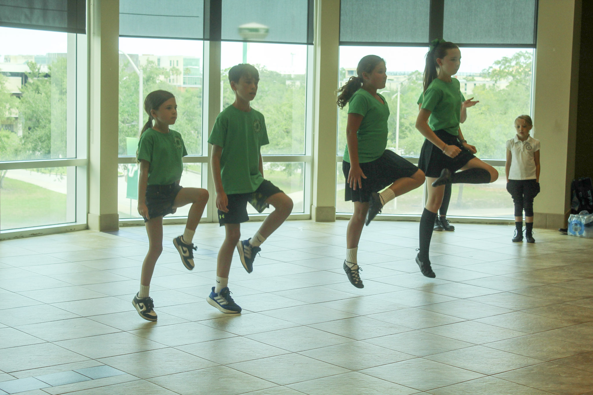 Dancing at Gael Scoil