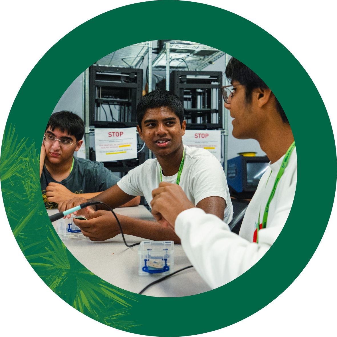 Biomedical Engineering Campers working on an activity