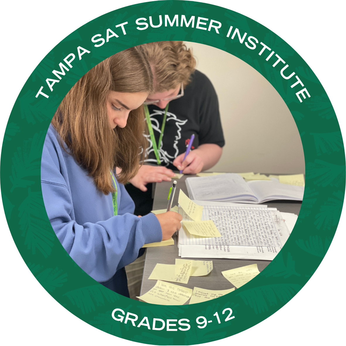 SAT Summer Institute with text stating "SAT Summer Institute Grades 9-12"