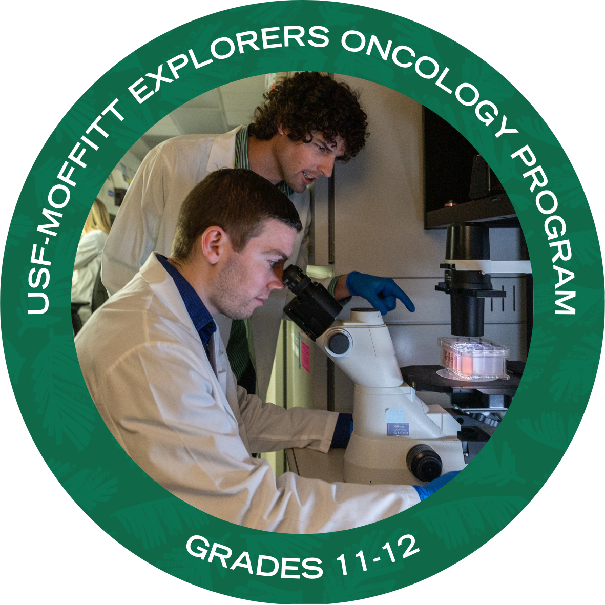 USF-Moffitt Explorer Oncology Program with text stating "USF-Moffitt Explorers Oncology Program Grades 11-12"