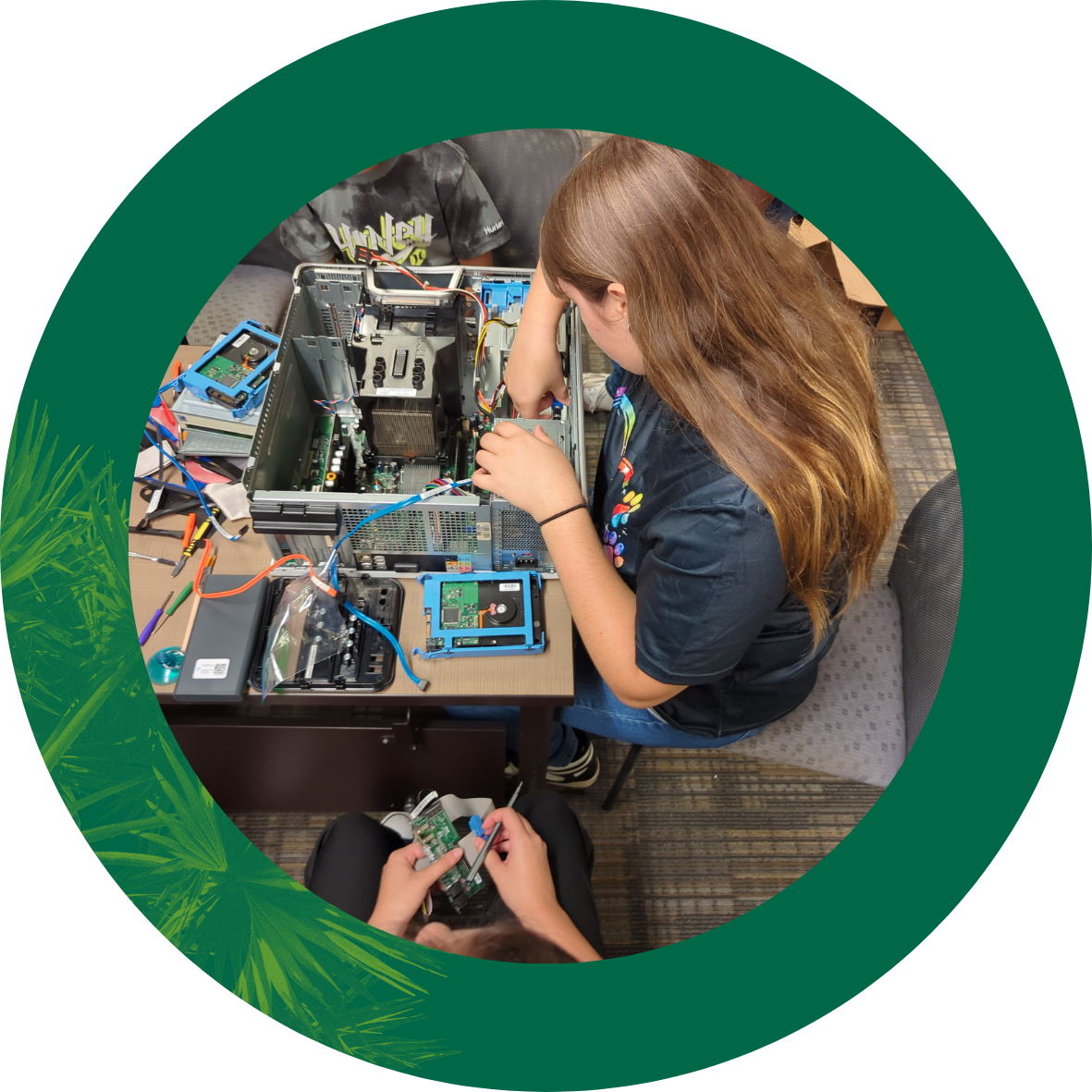 Campers at USF High School CyberCon