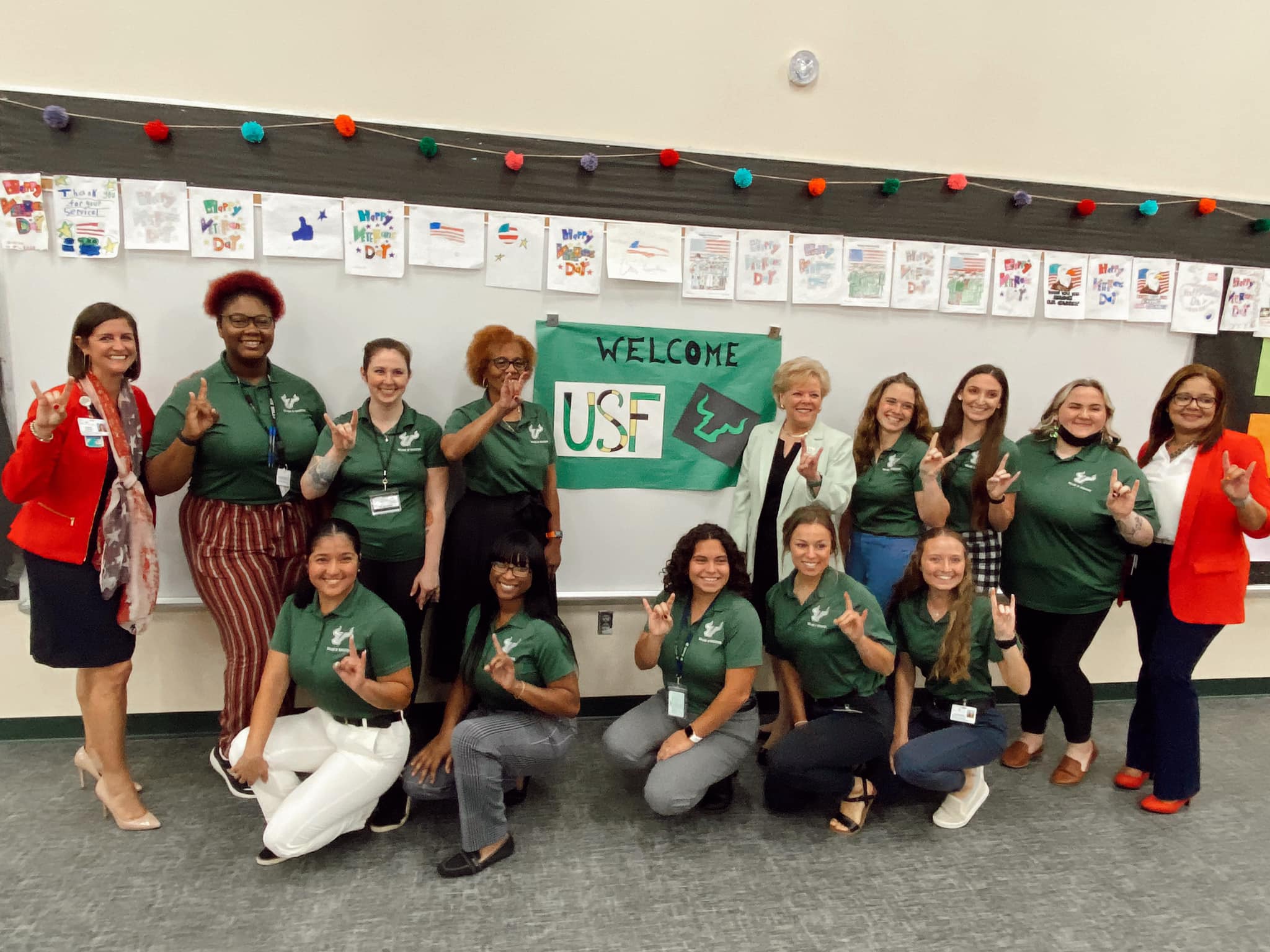 USF employees participating in the Great American Teach In