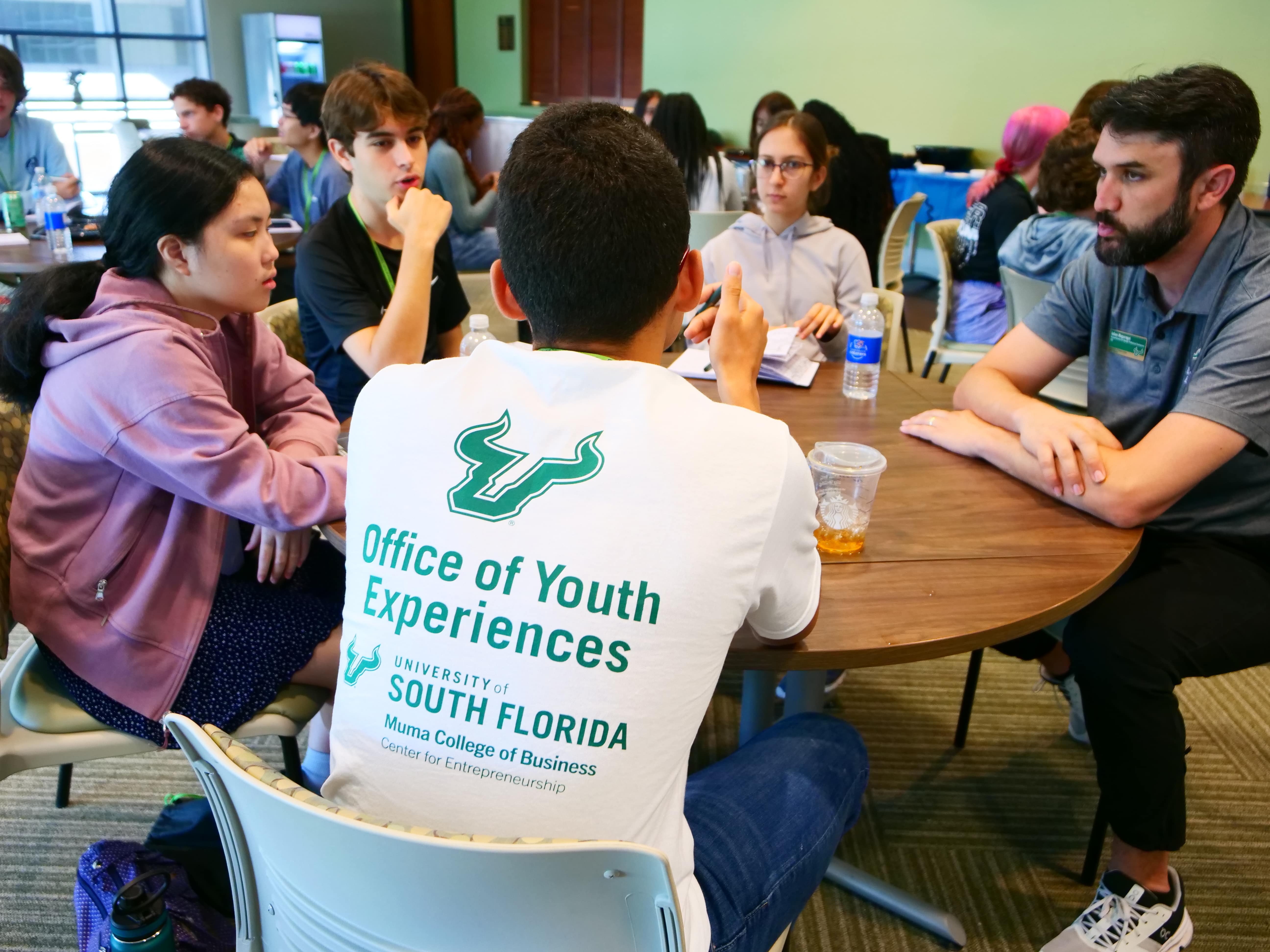 USF YXP Counselors helping out at a Summer Camp