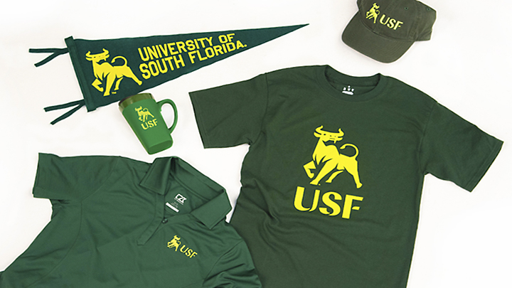 USF gear with new logo.