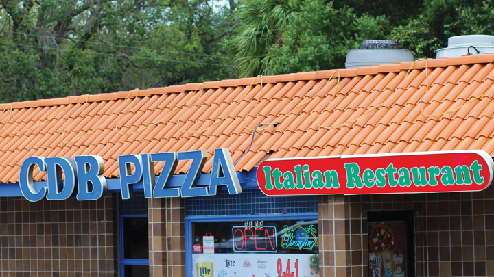 Picture of the exterior of CDB Pizza
