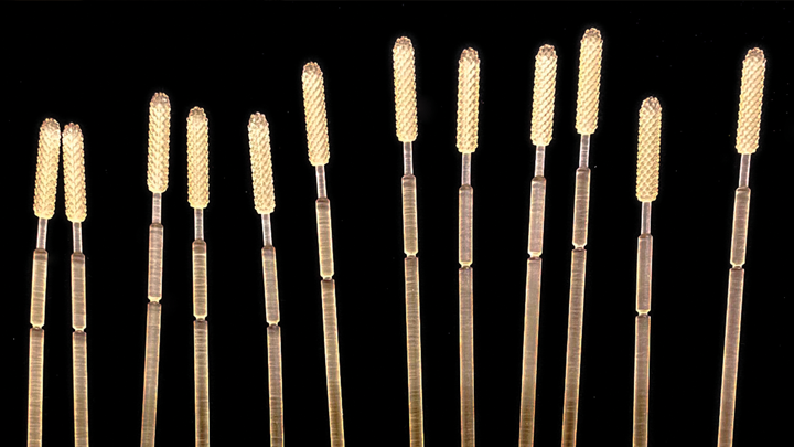 Up close picture of 3D swabs