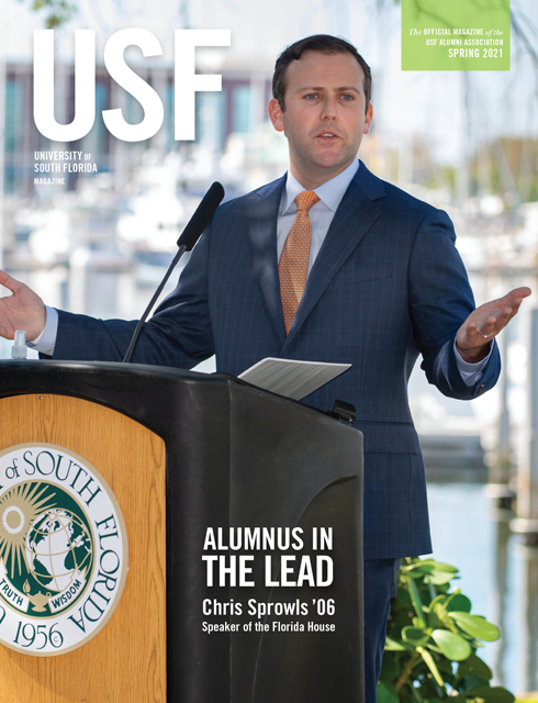 USF magazine Spring 2021 cover