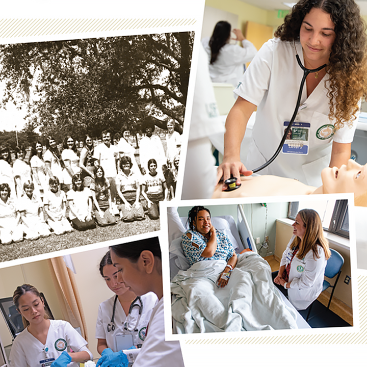Photos of College of Nursing students