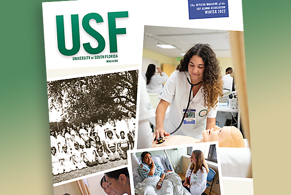 Winter 2022 issue of USF Magazine